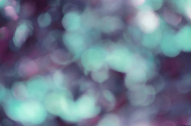 Gerçek bokeh - siyan mor renkler