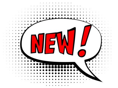 Yazı - yeni çizgi roman balon elle çizilmiş 