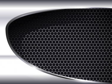 Altıgen Izgara'yla Metalik arka plan