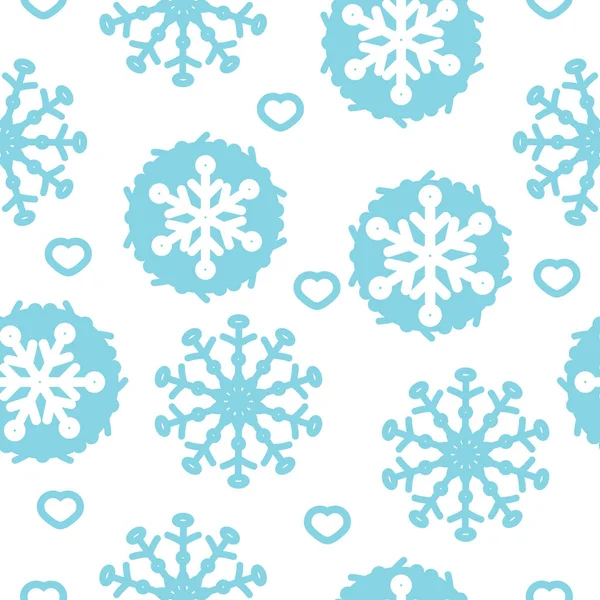 Vector christmas background abstract snowflakes — Stock Vector