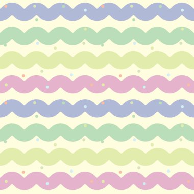 vektör kesintisiz renkli dalga deseni