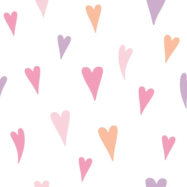 Vector seamless pattern hearts — Stock Vector