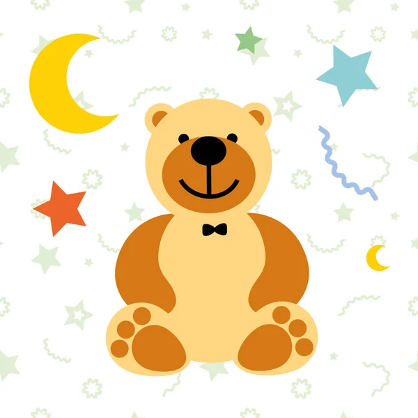矢量图玩具泰迪熊 — 图库矢量图片