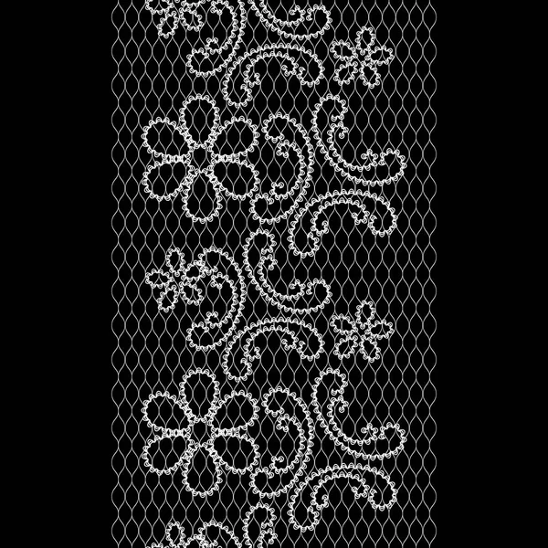 Vector Seamless Lace Decoration Pattern — Stock Vector
