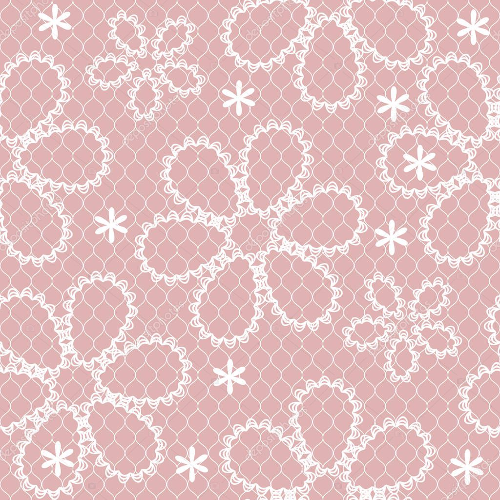 vector seamless lace pattern floral decor