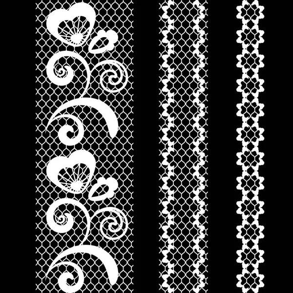 Vector Seamless Lace Pattern Romance Fashionable Decor — Stock Vector