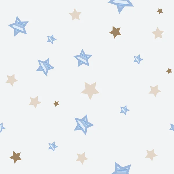 Vector Abstract Seamless Background Pattern Stars — Stock Vector