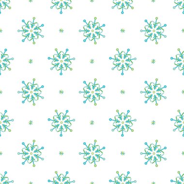 kar taneleri renkli vektör Dikişsiz soyut desen