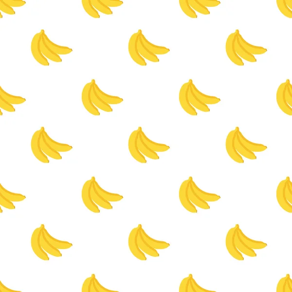 Vector Naadloze Fruit Patroon Gele Bananen — Stockvector