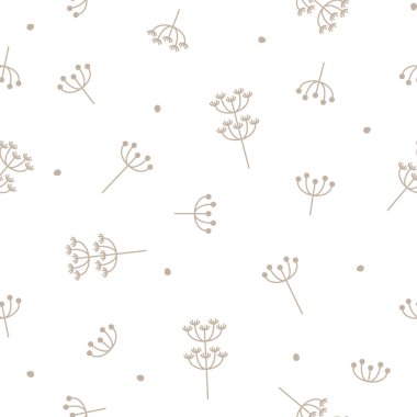 sorunsuz yinelenen illüstrasyon model dandelions vektör