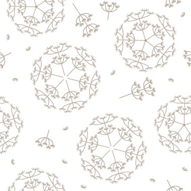 sorunsuz yinelenen illüstrasyon model dandelions vektör