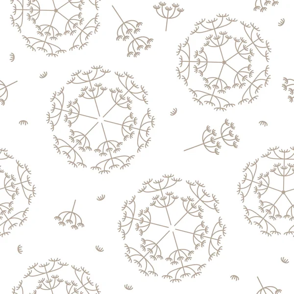 sorunsuz yinelenen illüstrasyon model dandelions vektör