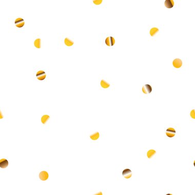 vektör Dikişsiz şenlikli desen altın konfeti