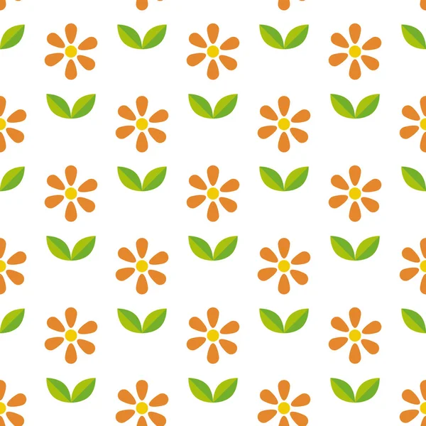 Vector Naadloze Kleur Patroon Bloemen — Stockvector