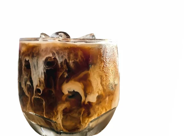 Espresso ice coffee isolate — Stock Photo, Image