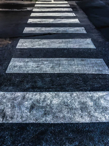 Blue of Crosswalk vintage Stock Image