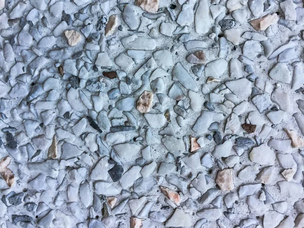Primer Plano Pequeñas Piedras Blancas Pared —  Fotos de Stock