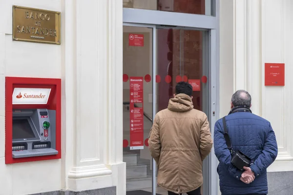 Banca Santander in Spagna — Foto Stock