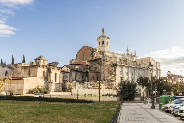 Valladolid Spanje Uitzicht Ruïnes Van Collegiale Kerk Van Saint Mary — Stockfoto