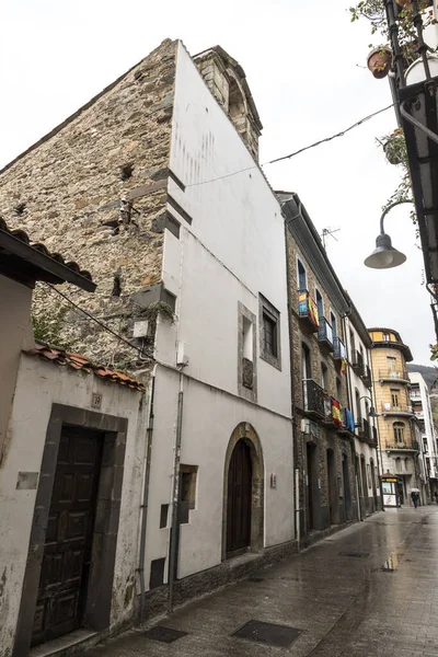 Cangas Del Narcea Spain 아스투리아스 전통적 도시의 거리와 집들의 — 스톡 사진