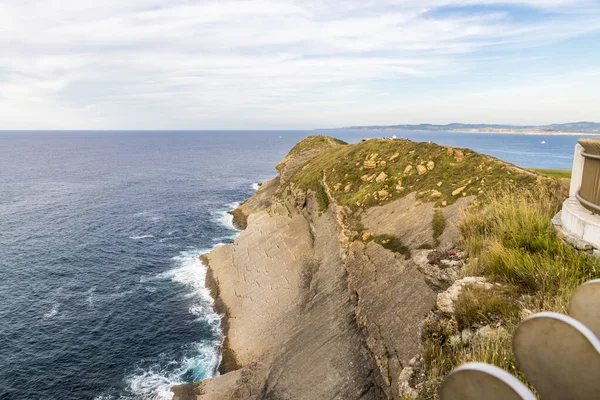 Santander España Vistas Desde Faro Cabo Mayor Del Golfo Vizcaya — Foto de Stock