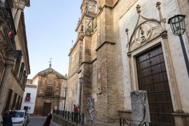 Carmona, İspanya. Iglesia de Santa Maria (Aziz Mary Kilisesi), Sevilla ilinin Endülüs ilçesinde yer alan bir şehirdir.