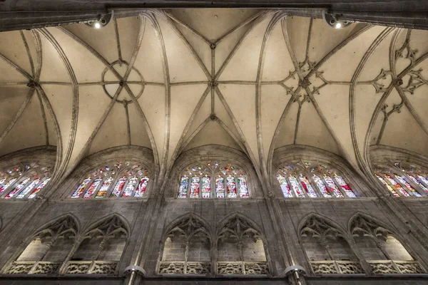 Oviedo España Bóveda Nave Principal Catedral San Salvador Catedral Basílica —  Fotos de Stock