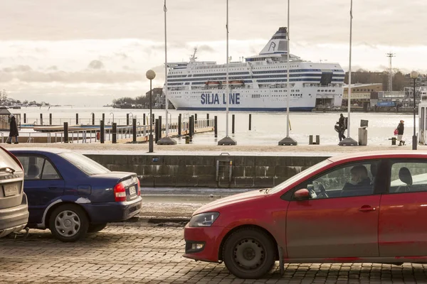 Helsinki Finlandia Grandi Navi Crociera Terminal Dei Traghetti Helsinki — Foto Stock