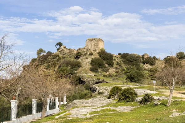 Lora Del Rio Spanien Castillo Setefilla Setefilla Slott Förstörd Medeltida — Stockfoto