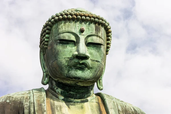 Kamakura Japonia Vederi Ale Marelui Buddha Daibutsu Statuie Bronz Mare — Fotografie, imagine de stoc