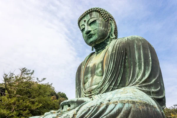 Kamakura Japon Vues Grand Bouddha Daibutsu Grande Statue Bronze Représentant — Photo