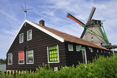 Amsterdam'dan eski yel değirmeni