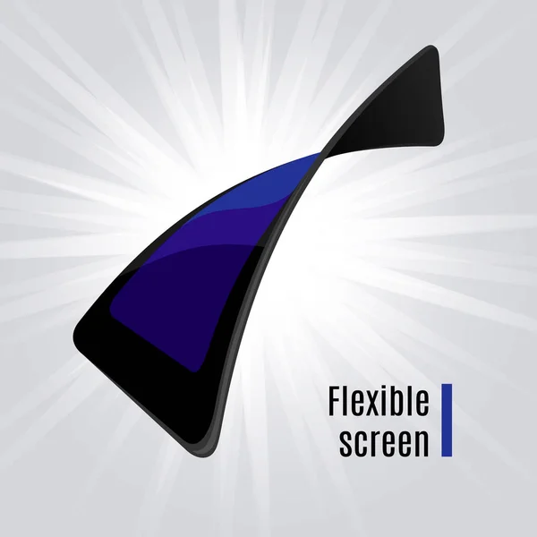 Pantalla flexible vectorial — Vector de stock