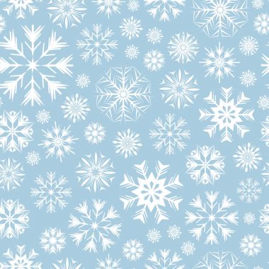 Neşeli Noel ve mutlu yeni yıl Dikişsiz desen beyaz kar taneleri ile