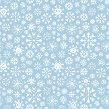 Neşeli Noel ve mutlu yeni yıl Dikişsiz desen beyaz kar taneleri ile