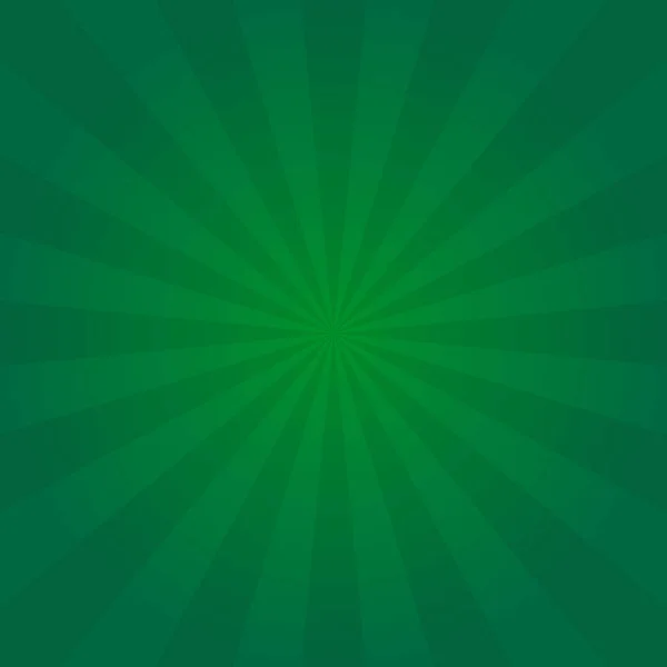 聖パトリックの日デザインやグリーティング カードのビンテージ太陽緑のポスターの背景 ラジアル要素パターン背景 サンバーストやスター バースト 日光のプラカード ベクトル図 — ストックベクタ