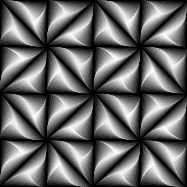 Patrón Sin Costura Abstracto Geometría Blanco Negro Elegante Monocromo Fondo — Vector de stock