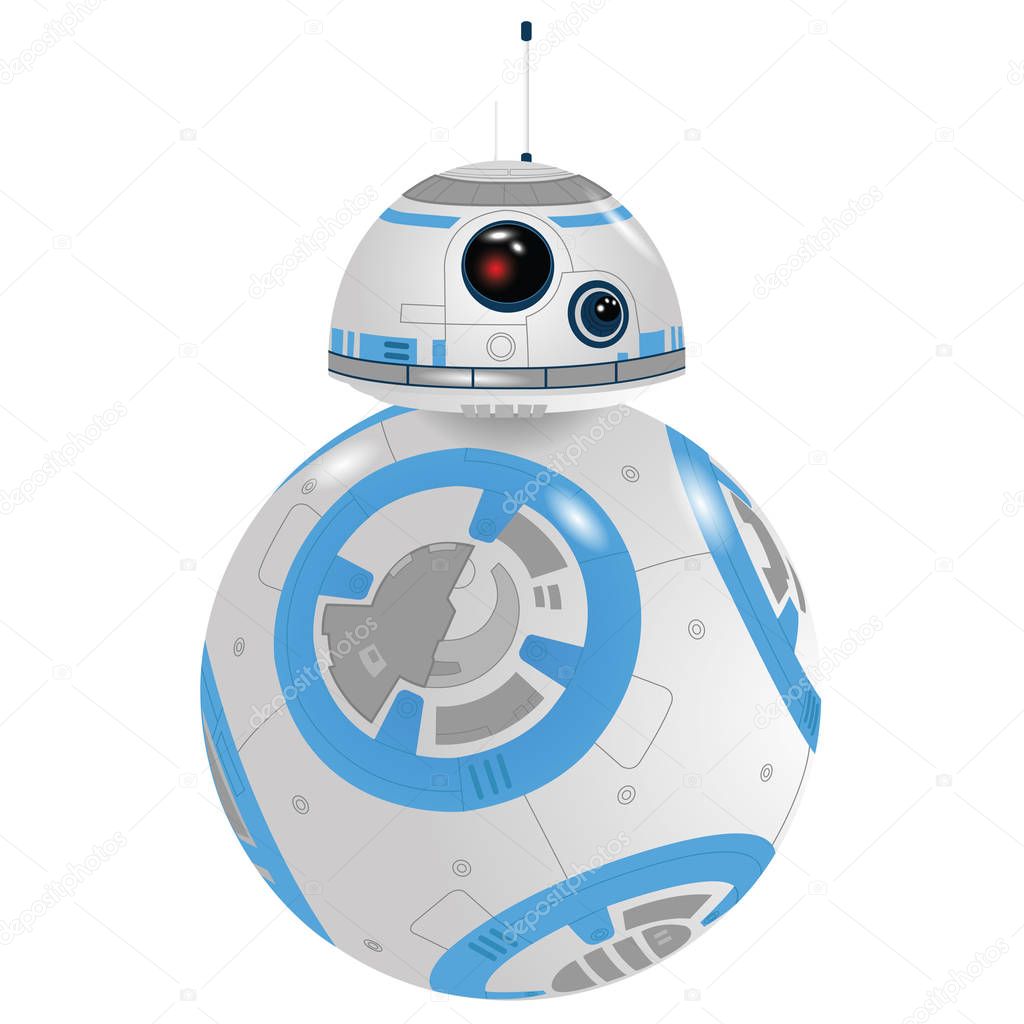 BB8 Droid 01 vector drawing