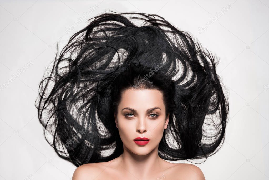 woman with beautiful hair