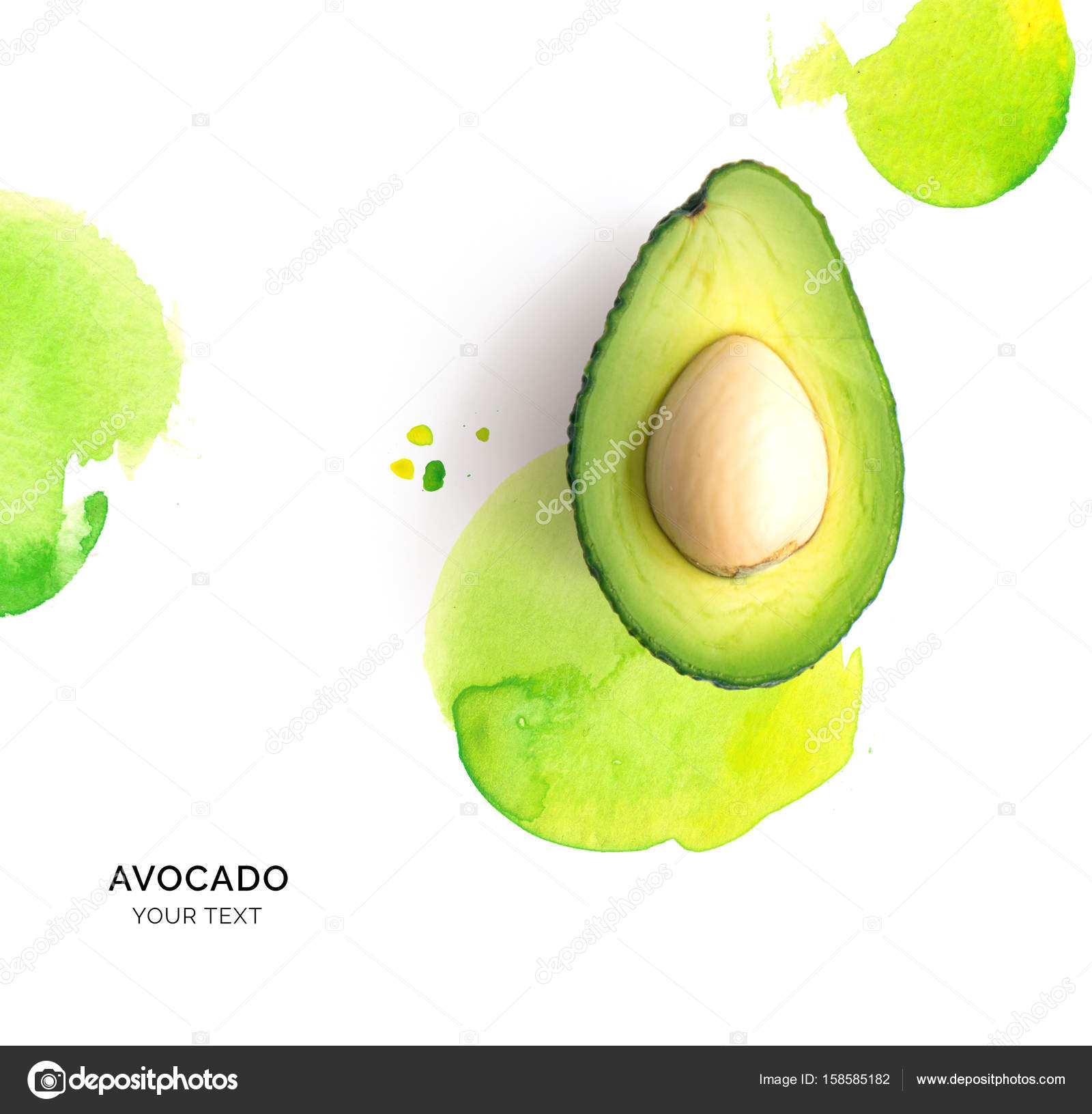 Креативные обои с авокадо