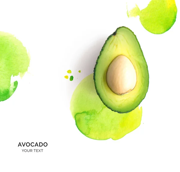 Gesneden van rijpe avocado met zaad — Stockfoto