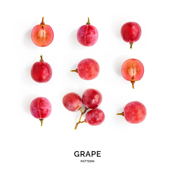 Pattern of grapes laid out symetrically — Stock Photo, Image