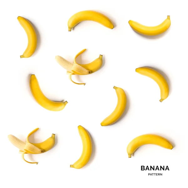 Бесшовный Рисунок Бананами Тропический Абстрактный Фон — стоковое фото