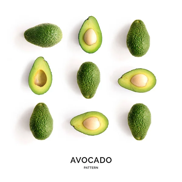 Modello Senza Cuciture Con Avocado Sfondo Tropicale Astratto Avocado Sfondo — Foto Stock