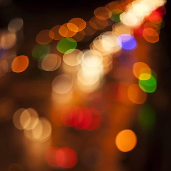 Blurred Defocused Multi Color Lights Night City