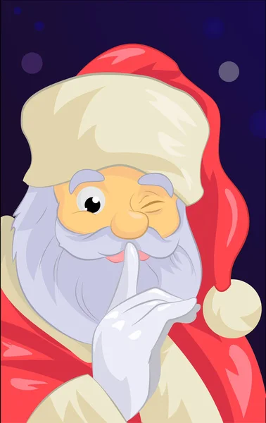 Santa Claus de cerca — Vector de stock
