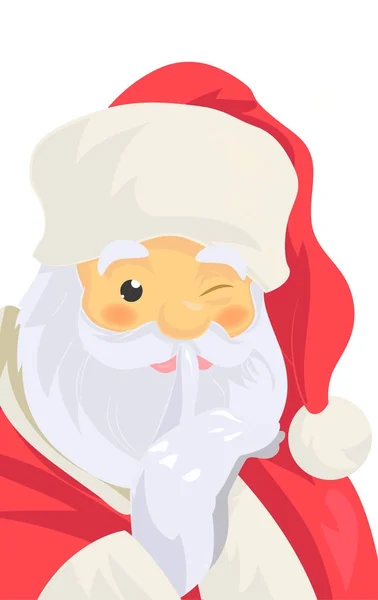 Père Noël en gros plan — Image vectorielle
