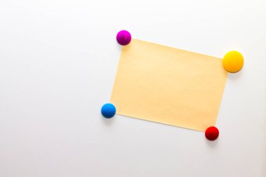 buzdolabı (buzdolabı) Not listeleri, metinler, gösterimler için boş alan ile 