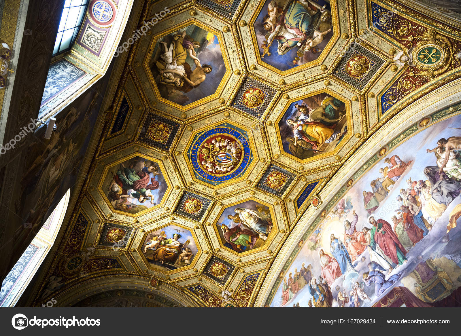 Belle Decoration Du Plafond Du Vatican Italie 2017 08 17