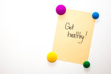 Motivasyon metinle buzdolabı Not: sağlıklı olsun! 